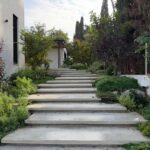 גינה קטנה בבית פרטי עם פתרונות גינון אנכי לחסכון במקום